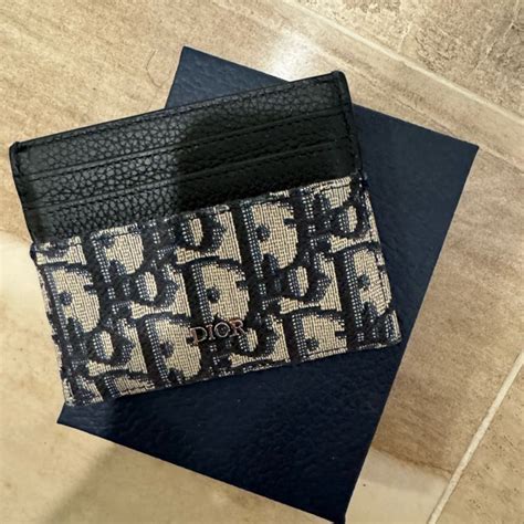 mens dior cardholder|dior oblique card holder.